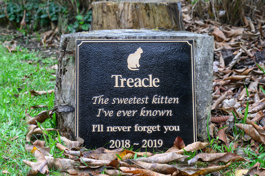 Personalised Bronze Pet Memorial Plaque