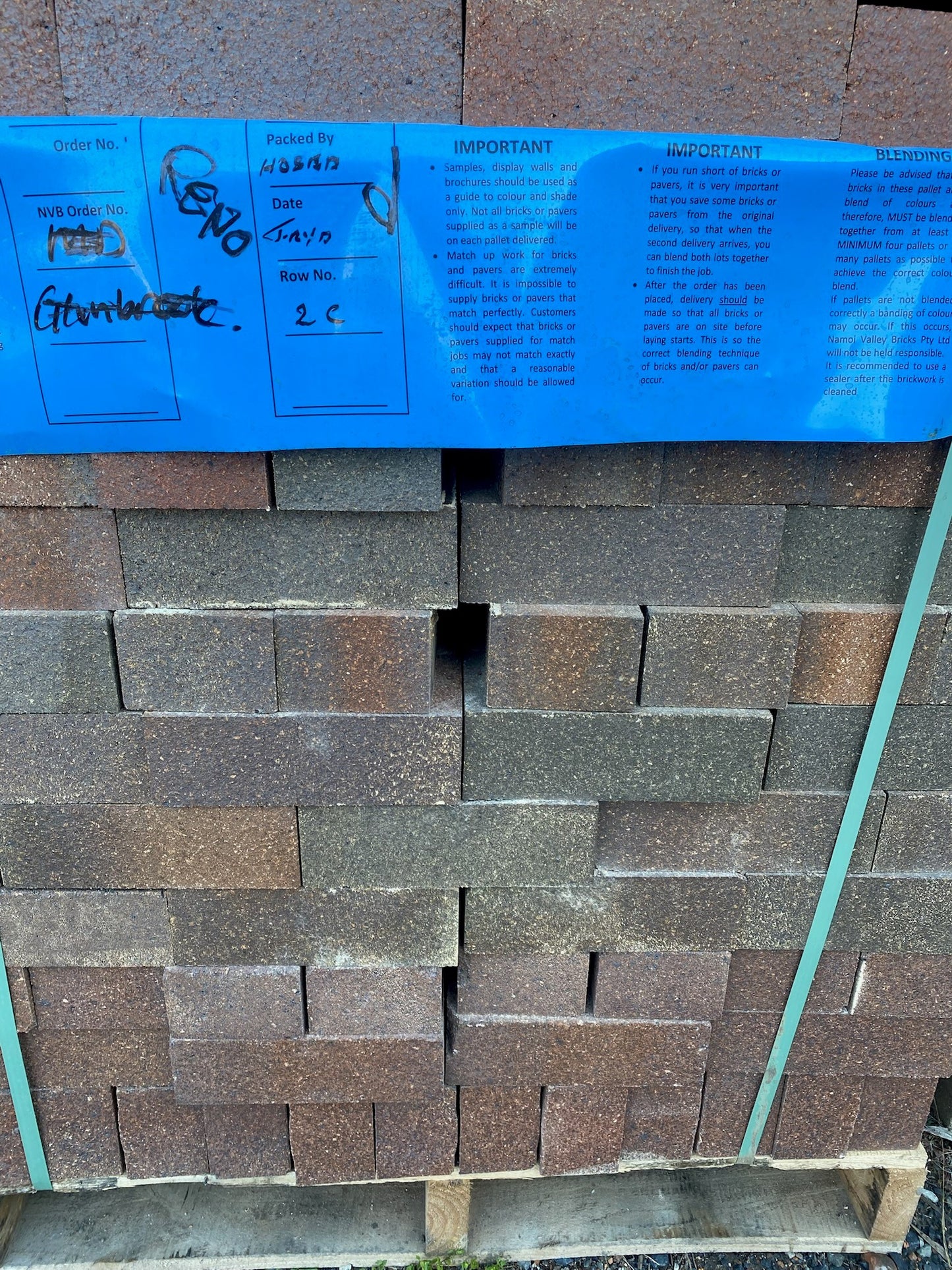 Engraved Red Brick – Custom Numbering in Gold