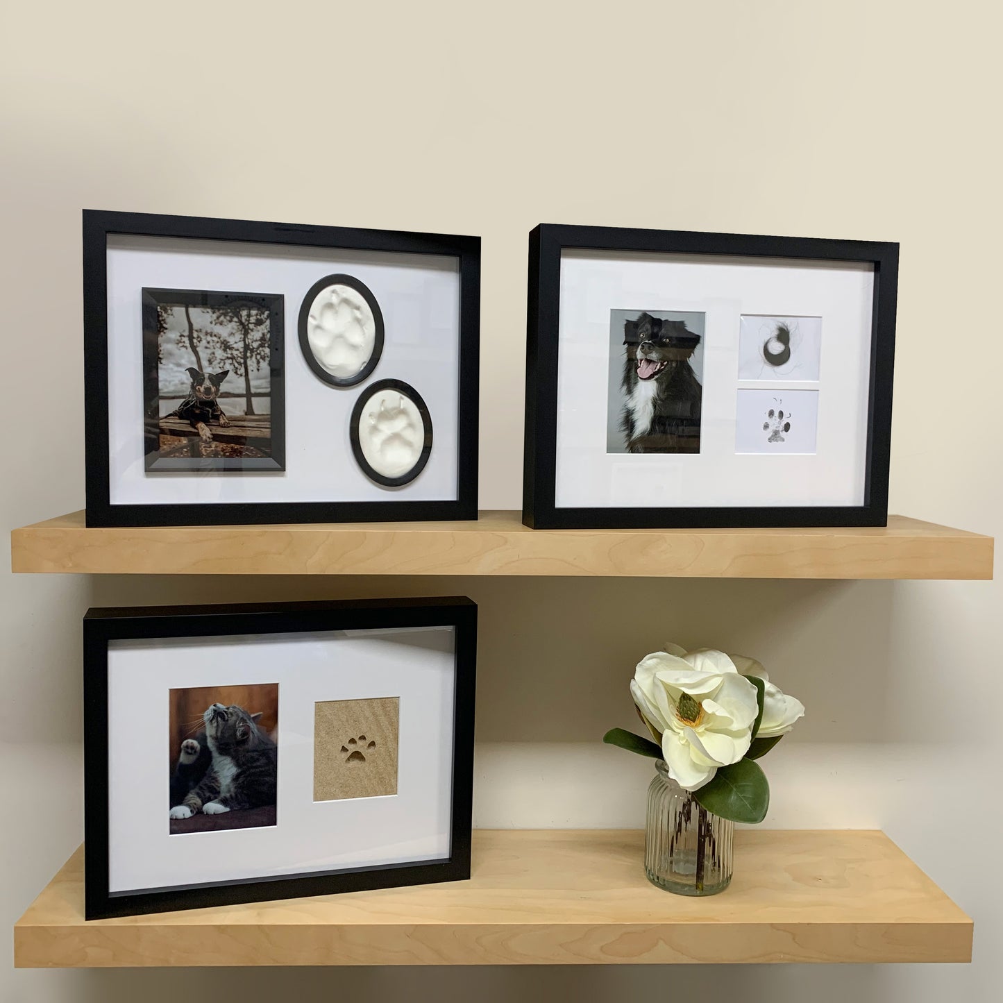 Lasting Impression Memorial Frame with Ashes or Paw Prints