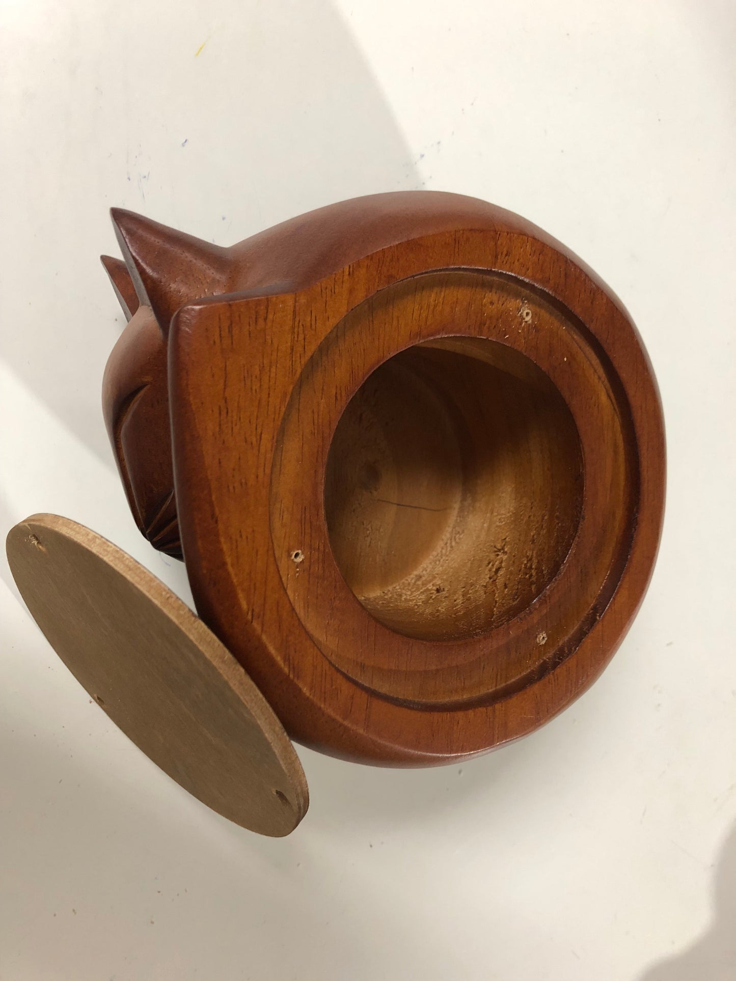 Sleeping Cat Memorial Urn in Timber or Black Resin