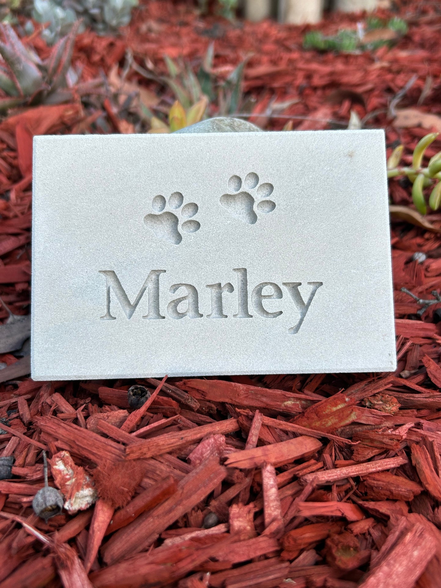 Personalised Sandstone Paw Print Plaque