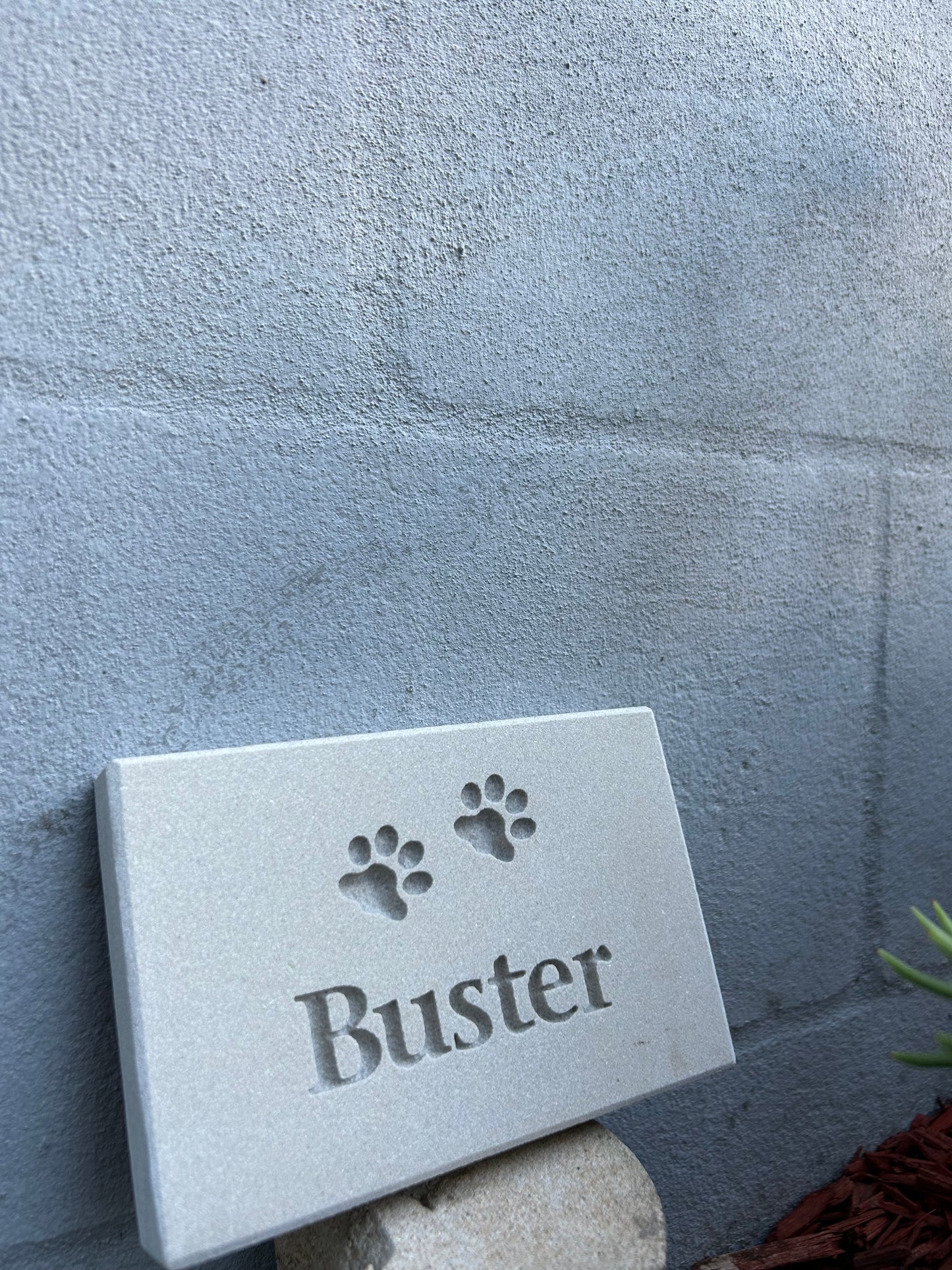 Personalised Sandstone Paw Print Plaque