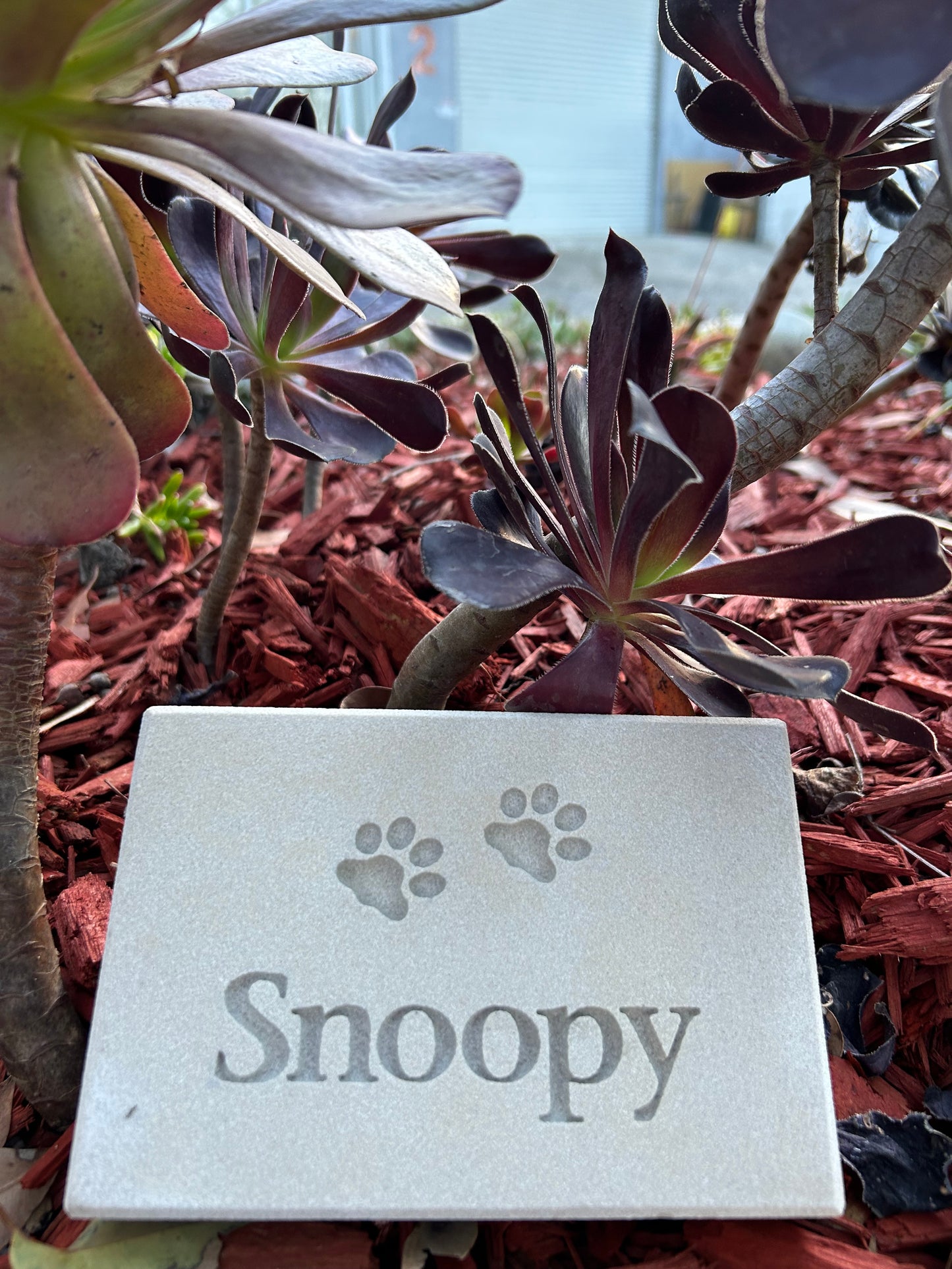 Personalised Sandstone Paw Print Plaque