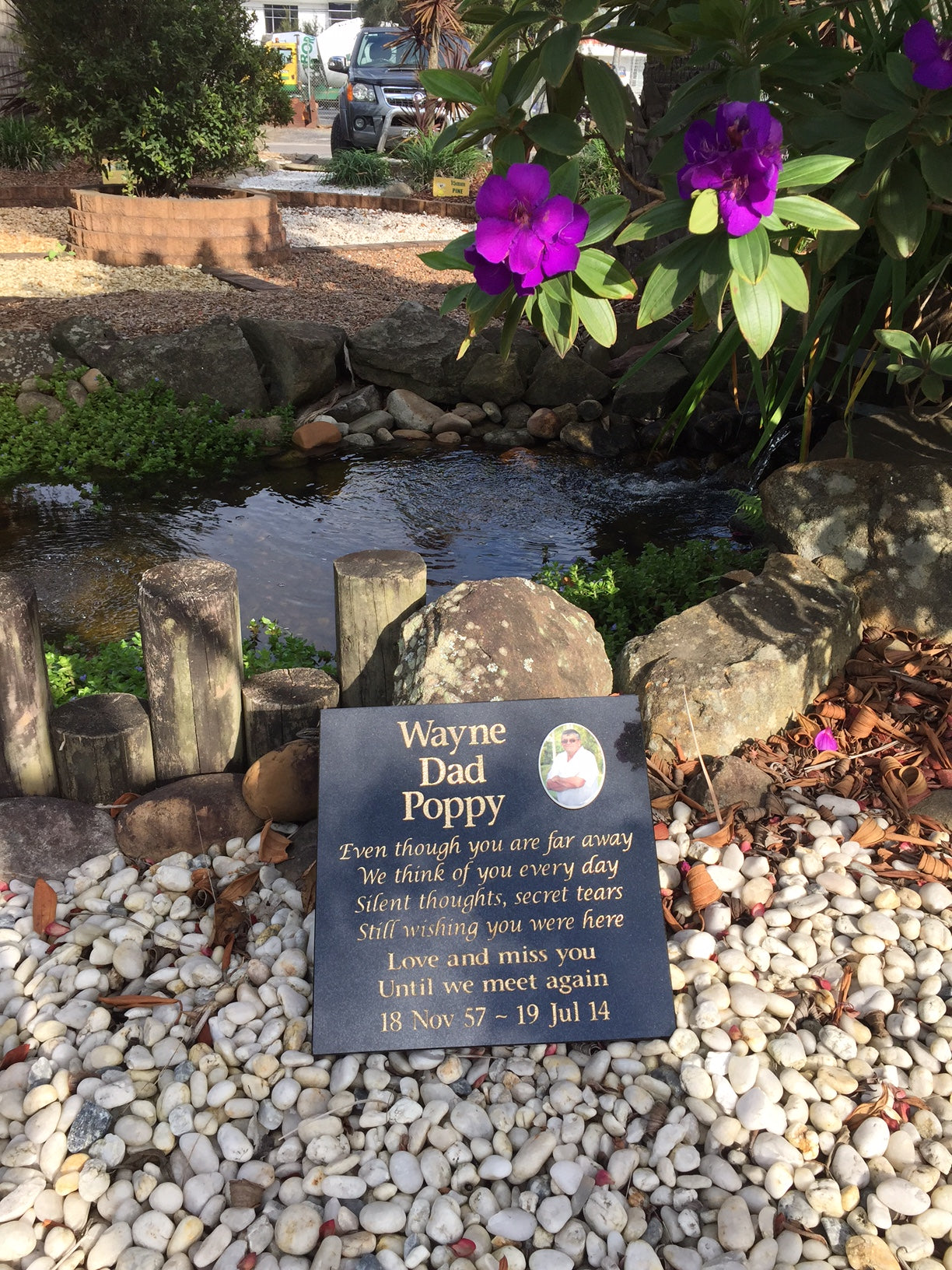 Personalised Sandstone or Granite Memorial Plaque - 30cm x 30cm