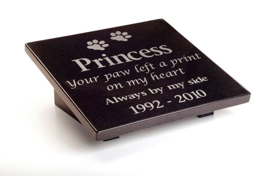 Personalised Granite Pet Memorial Plaque - Large