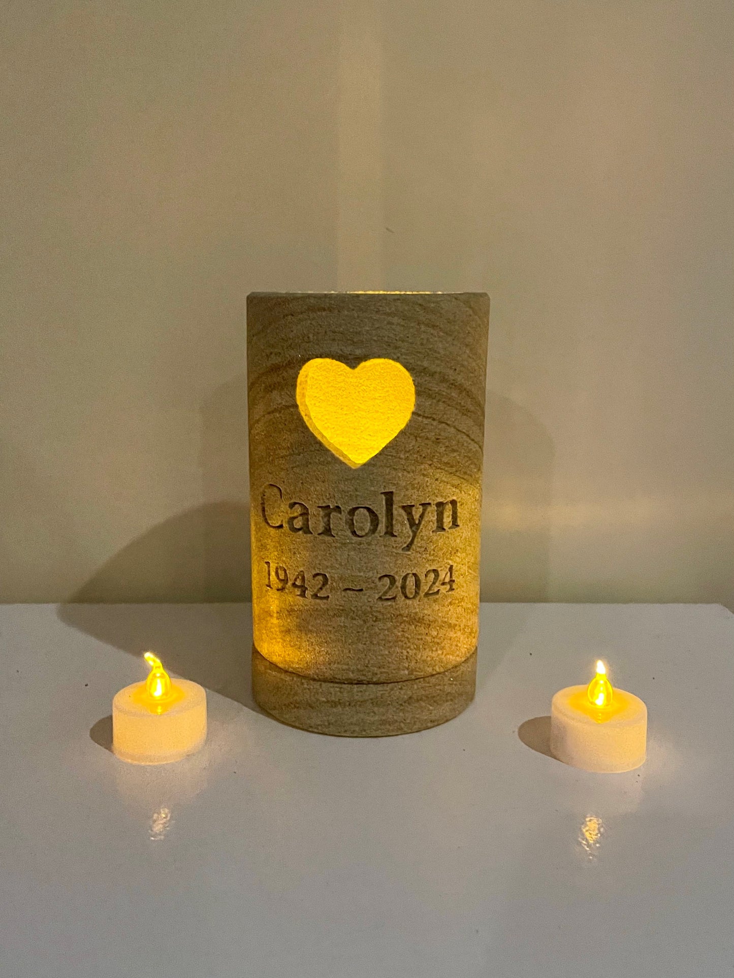 Personalised Memorial Sandstone Lantern