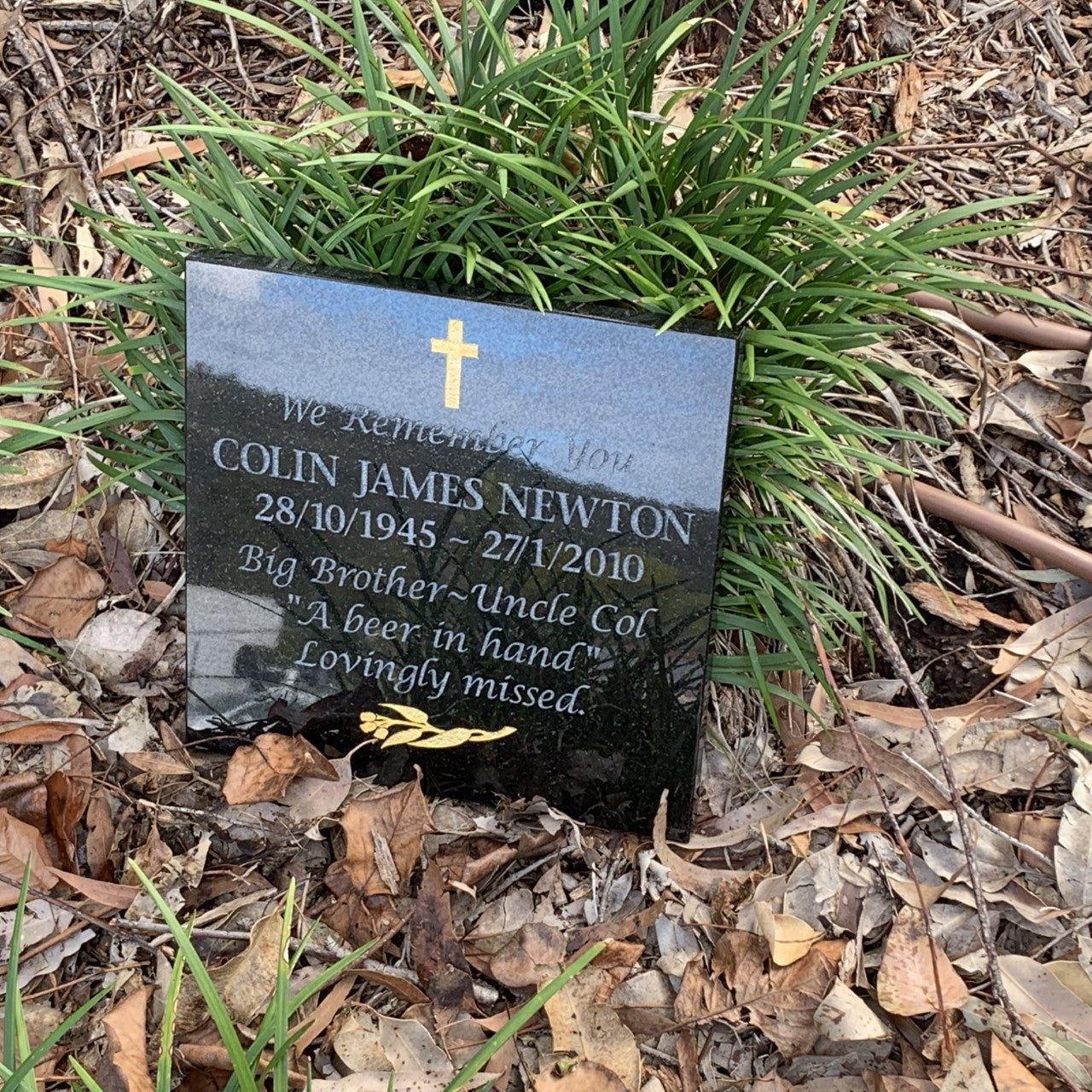 Personalised Sandstone or Granite Memorial Plaque - 30cm x 30cm