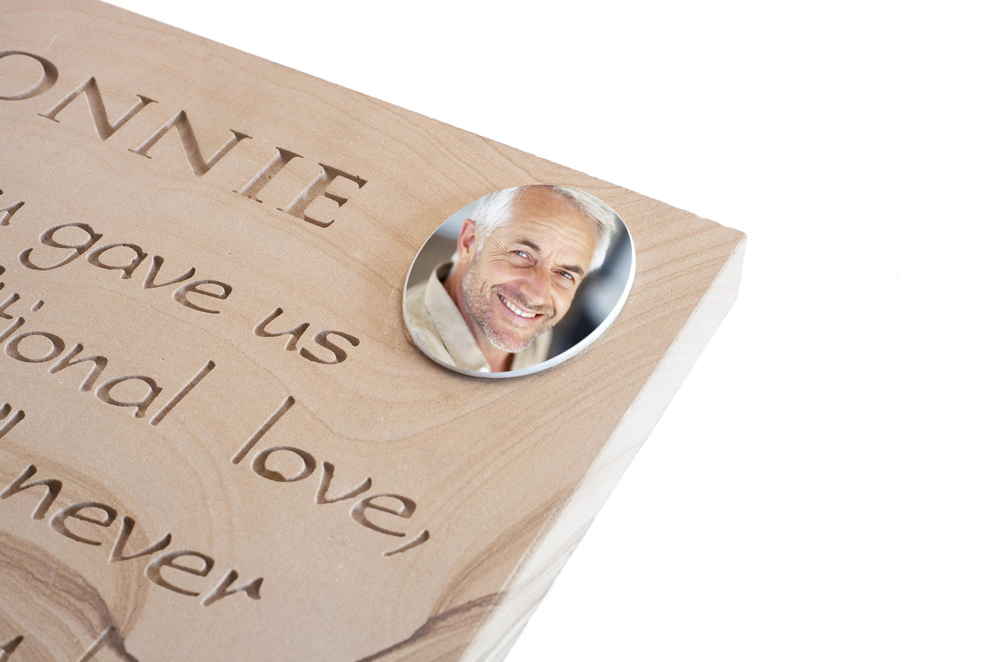 Personalised Sandstone or Granite Memorial Plaque - 30cm x 30cm