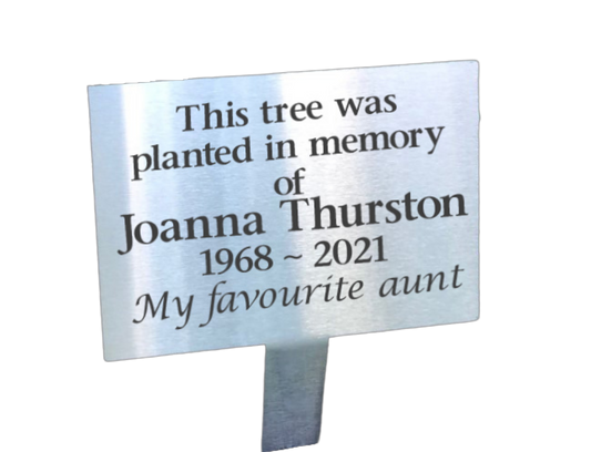 Personalised Garden Stake - Stainless Steel
