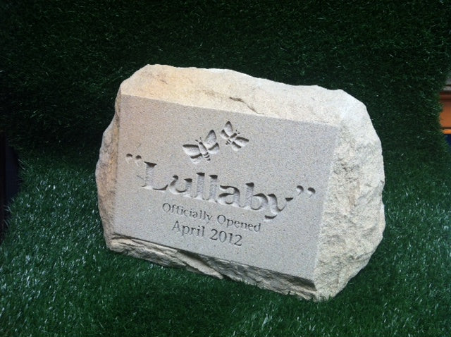 Australian Sandstone Memorial Marker with Personalised Engraving