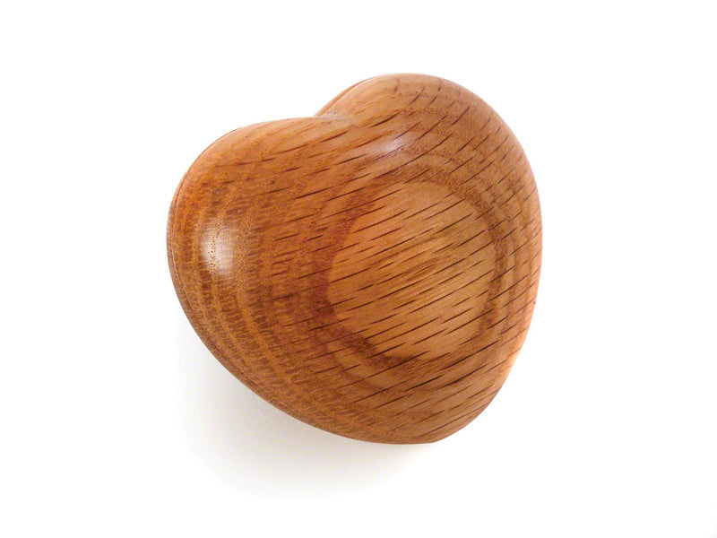 Natural Oak Tribute Heart Keepsake with Photo and Ashes Holder