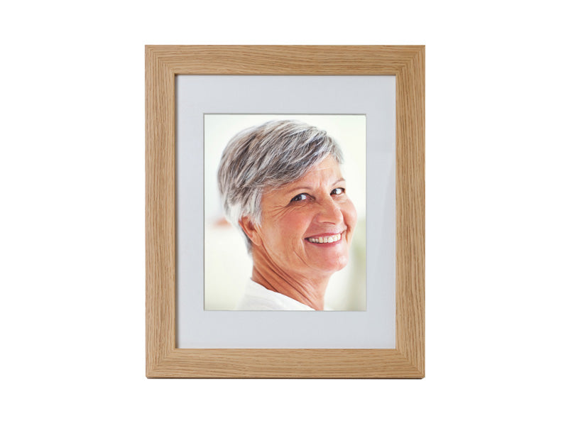 Tribute Oak Photo Frame Urn with Discreet Ashes Compartment