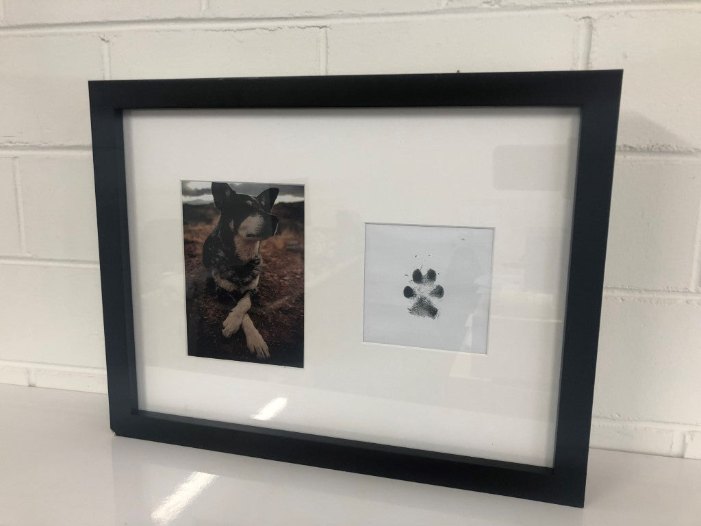 Lasting Impression Memorial Frame with Ashes or Paw Prints