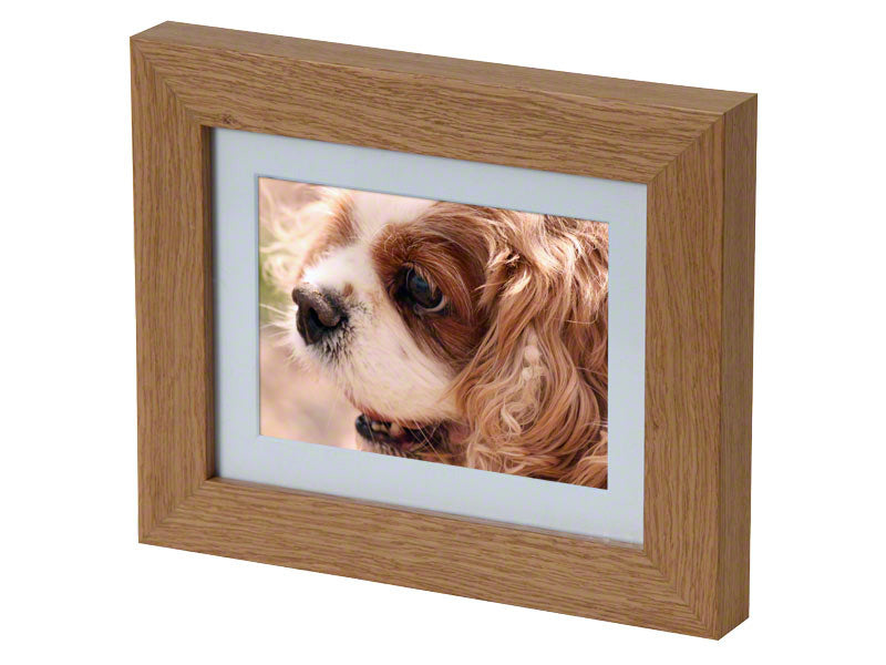 Tribute Oak Photo Frame Urn with Discreet Ashes Compartment