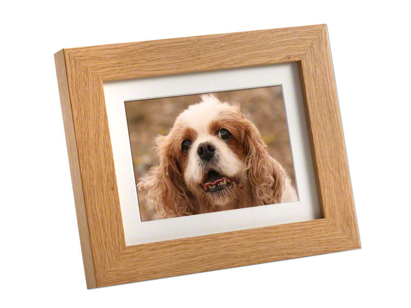 Tribute Oak Photo Frame Urn with Discreet Ashes Compartment