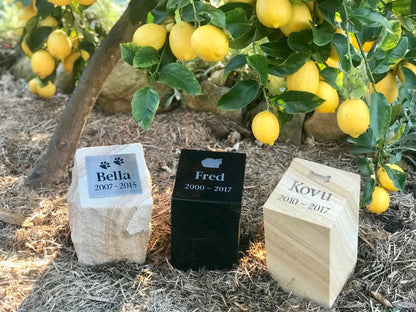 Personalised Garden Memorial Pet Urn