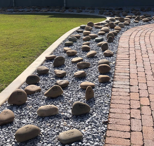 Engraved River Stones By MPD Engraving Services