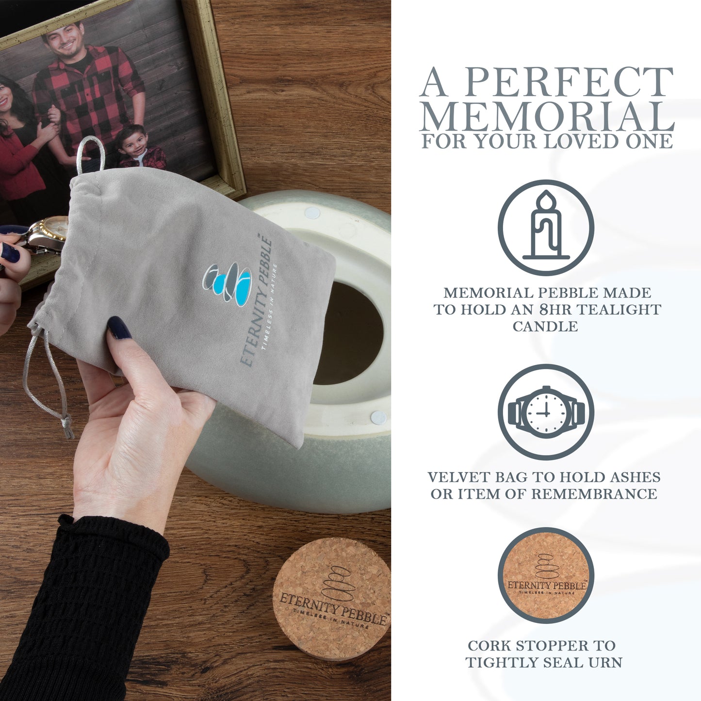Eternity Pebble Pet Urn