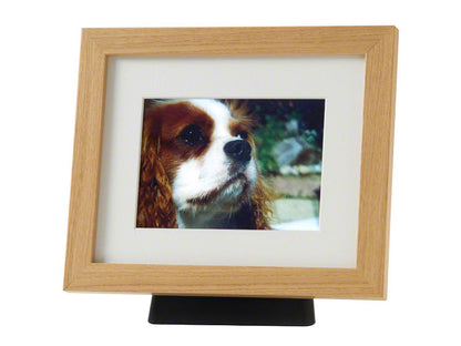 Tribute Frame Pod with Ashes Urn in Natural Oak