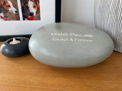 Eternity Pebble Large Pet Urn - Personalised