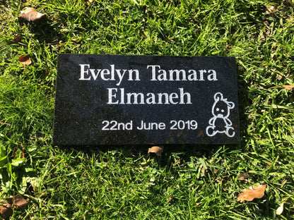 Granite Memorial Plaque - Small