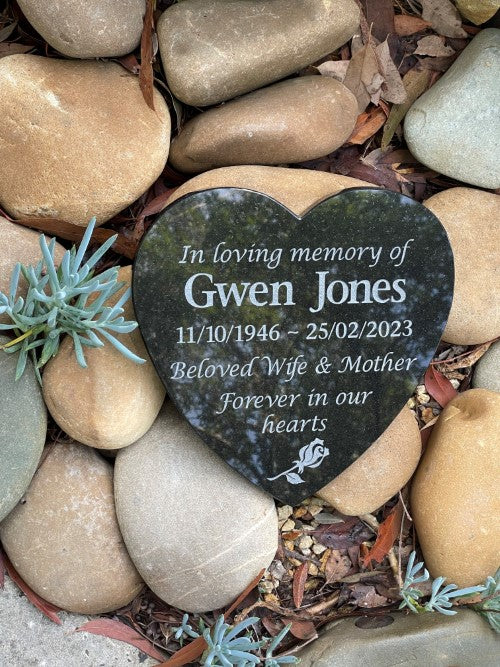 Granite Plaque - Heart Shape