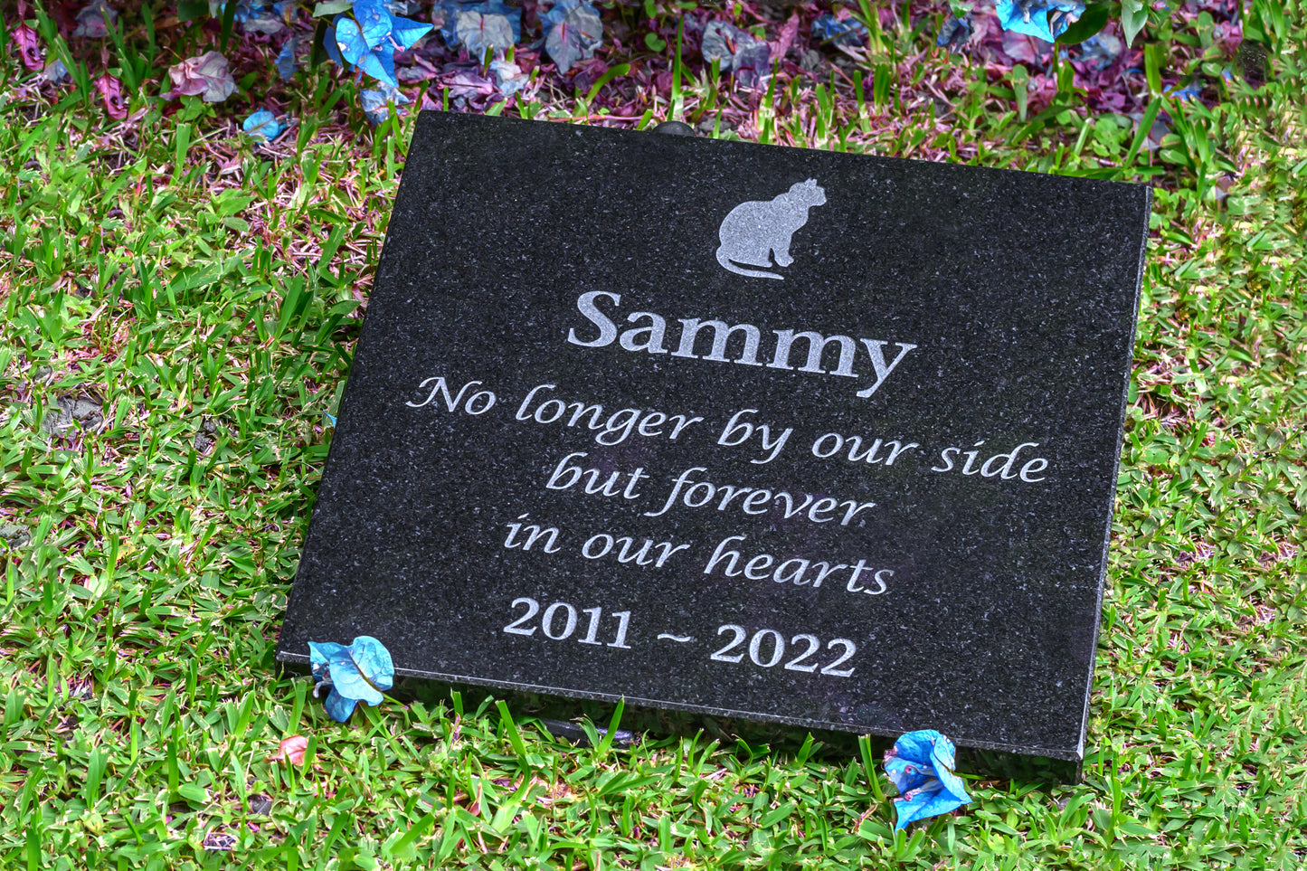 Personalised Granite Pet Memorial Plaque - Large