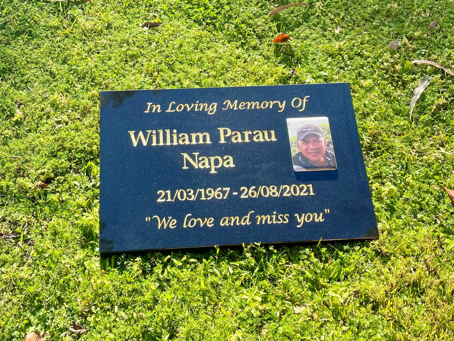 Personalised Granite Desk/Sloper Headstone