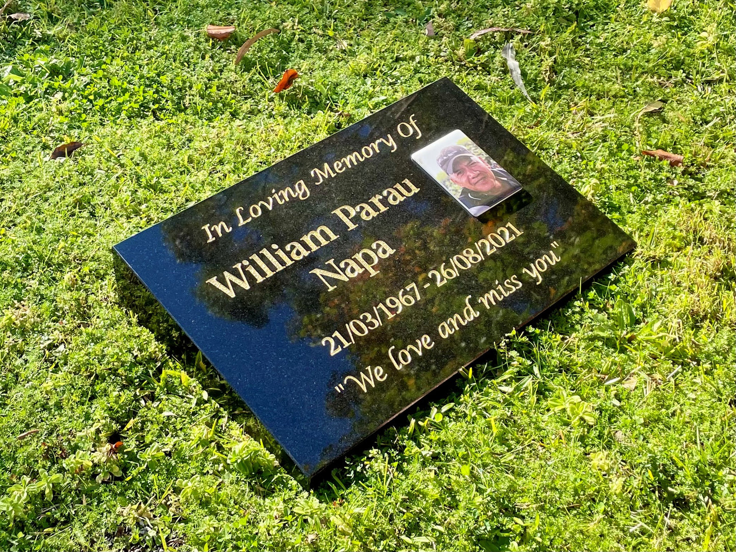 Personalised Granite Desk/Sloper Headstone