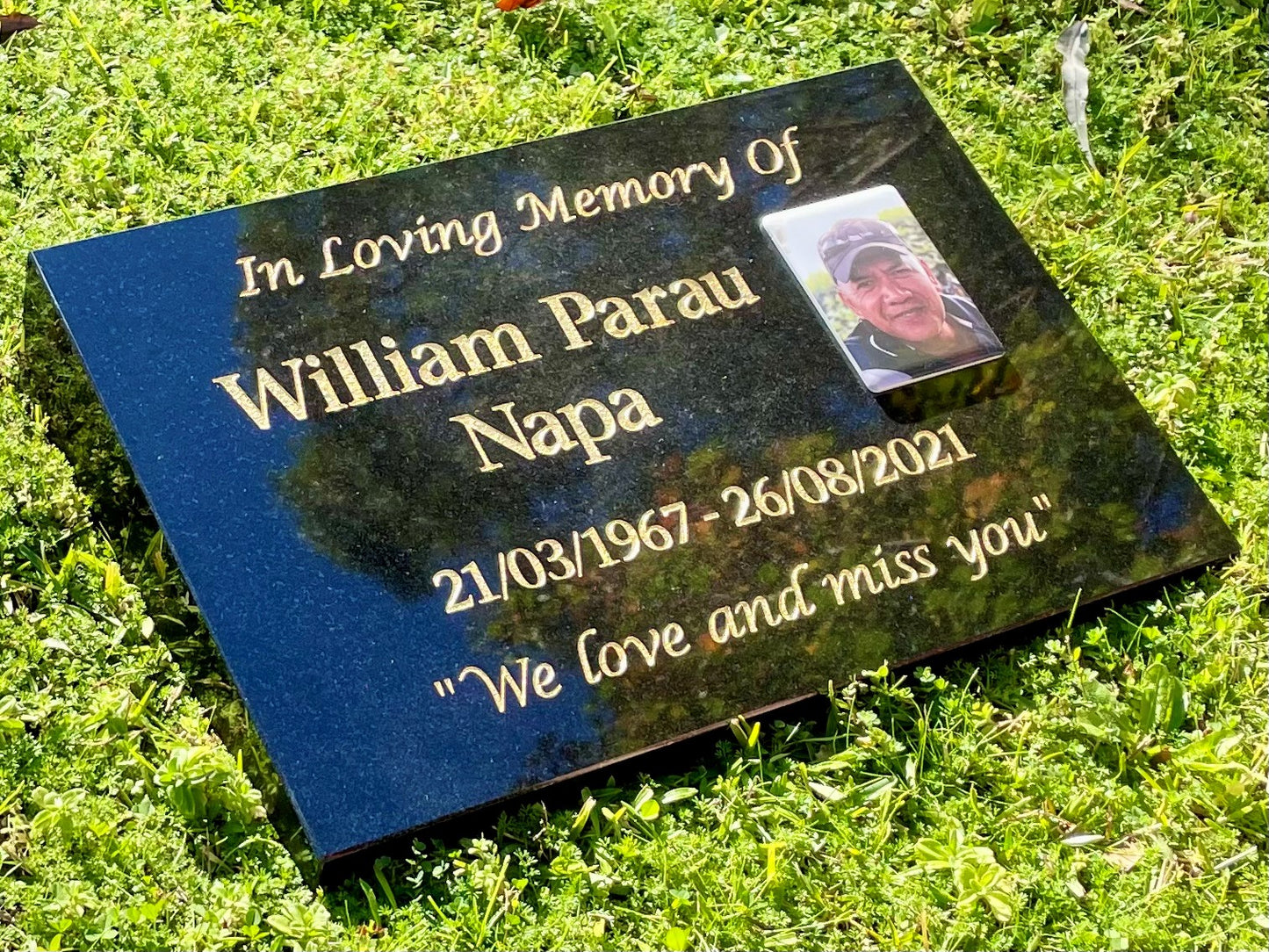 Personalised Granite Desk/Sloper Headstone