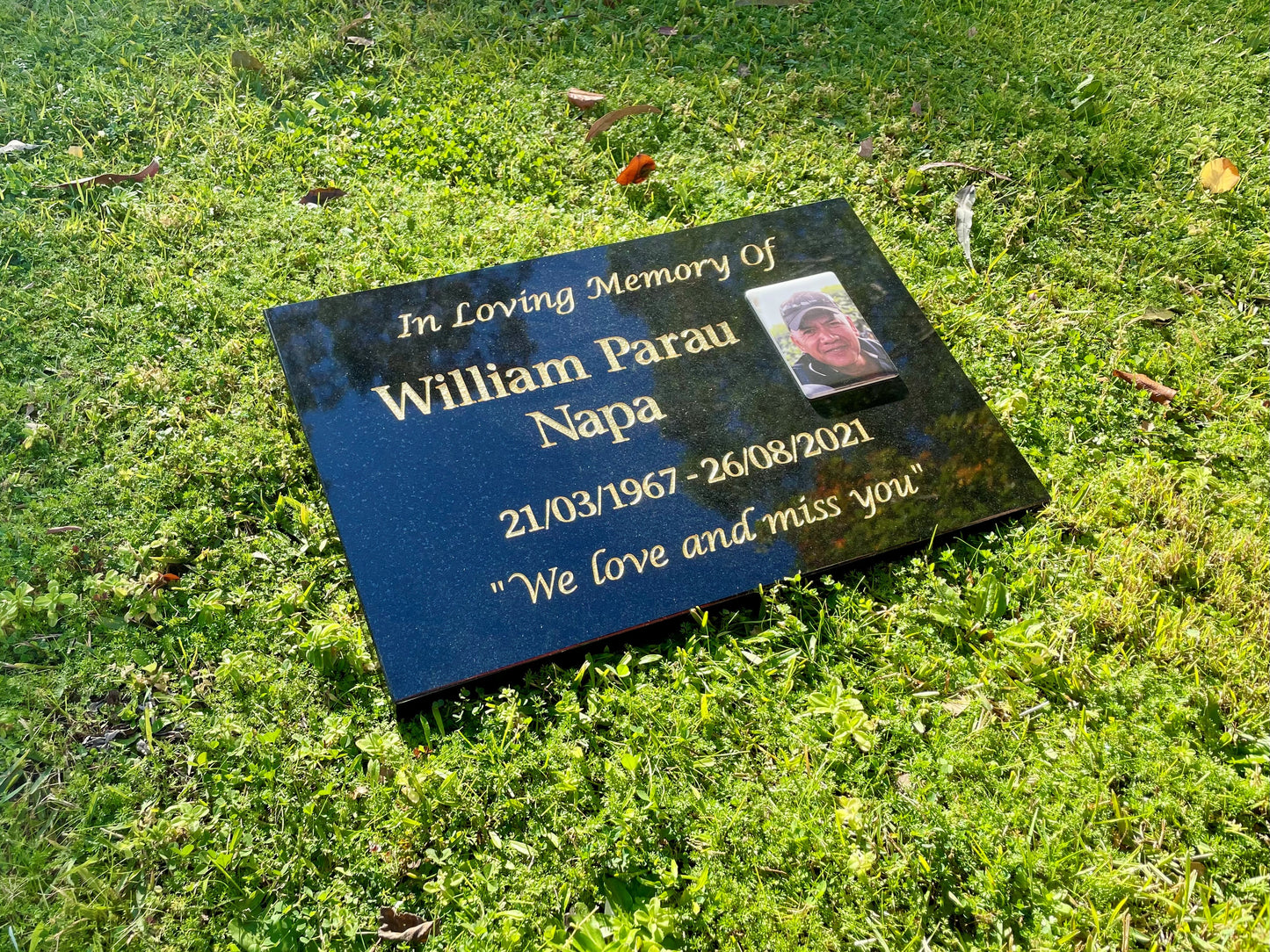 Personalised Granite Desk/Sloper Headstone