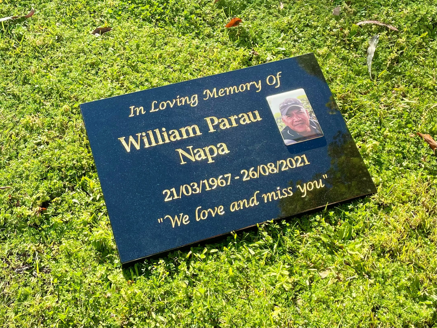 Personalised Granite Desk/Sloper Headstone