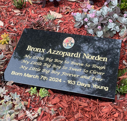 Personalised Granite Desk/Sloper Headstone