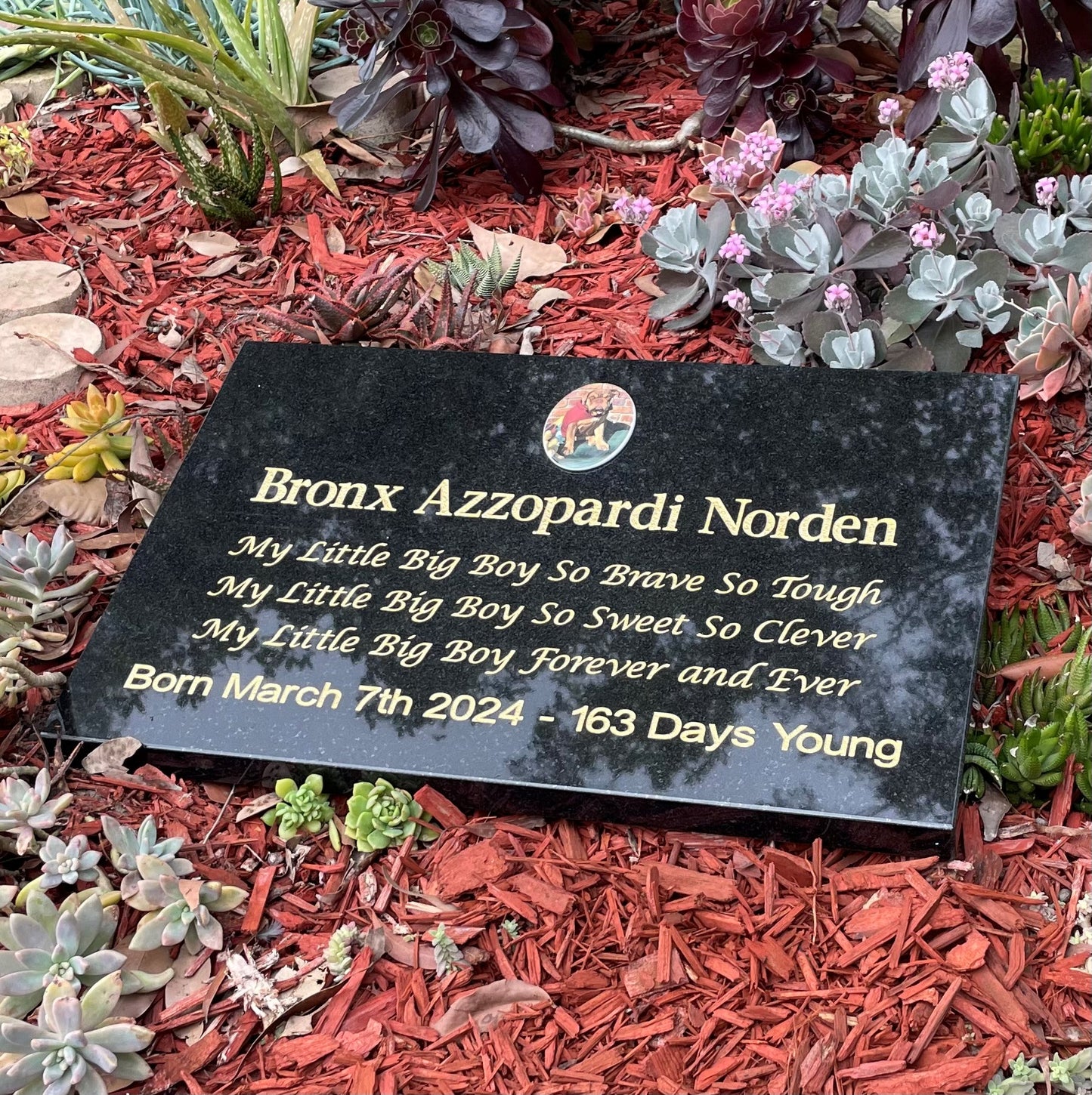Personalised Granite Desk/Sloper Headstone