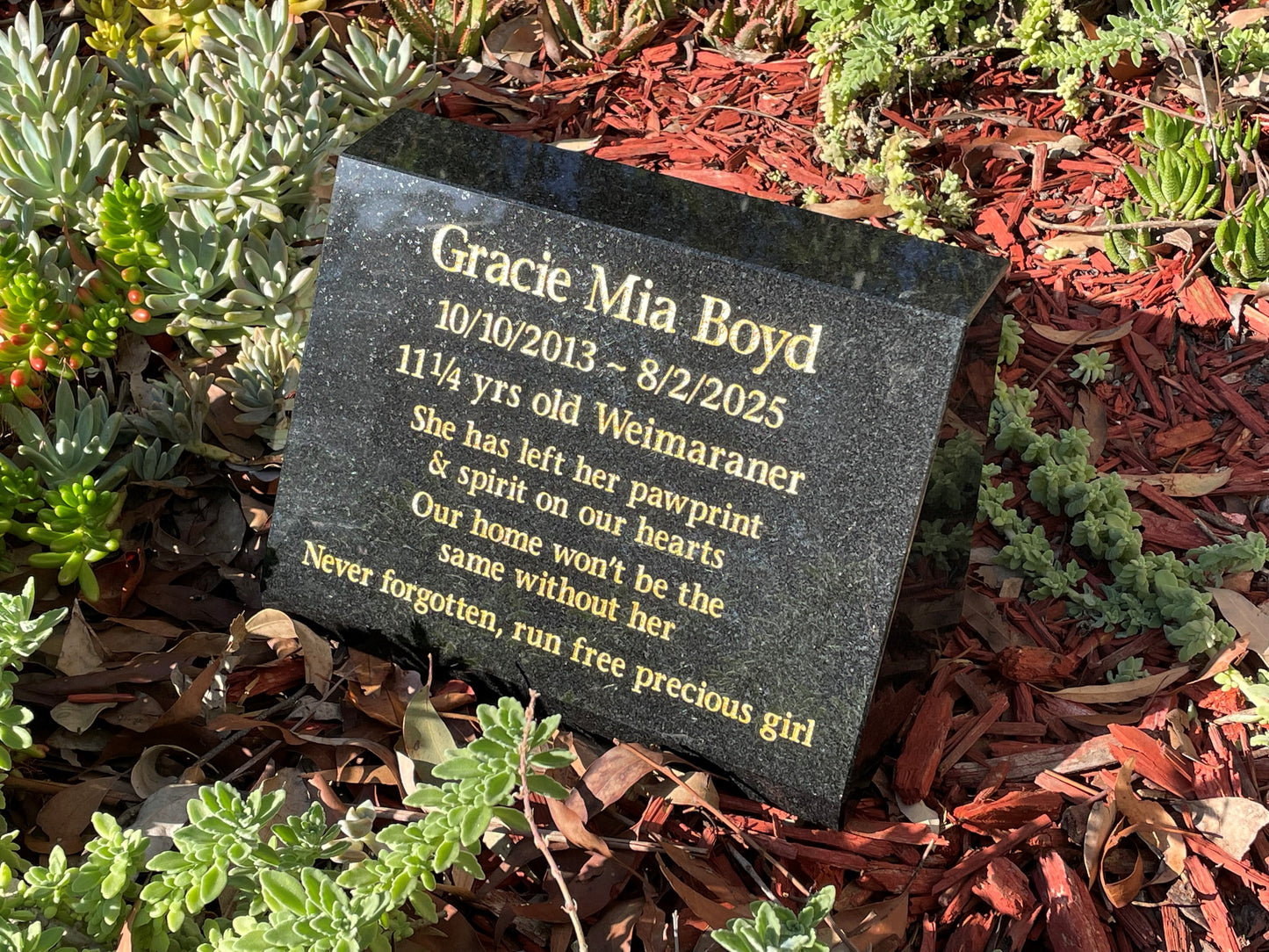 Personalised Granite or Sandstone Headstone Memorial
