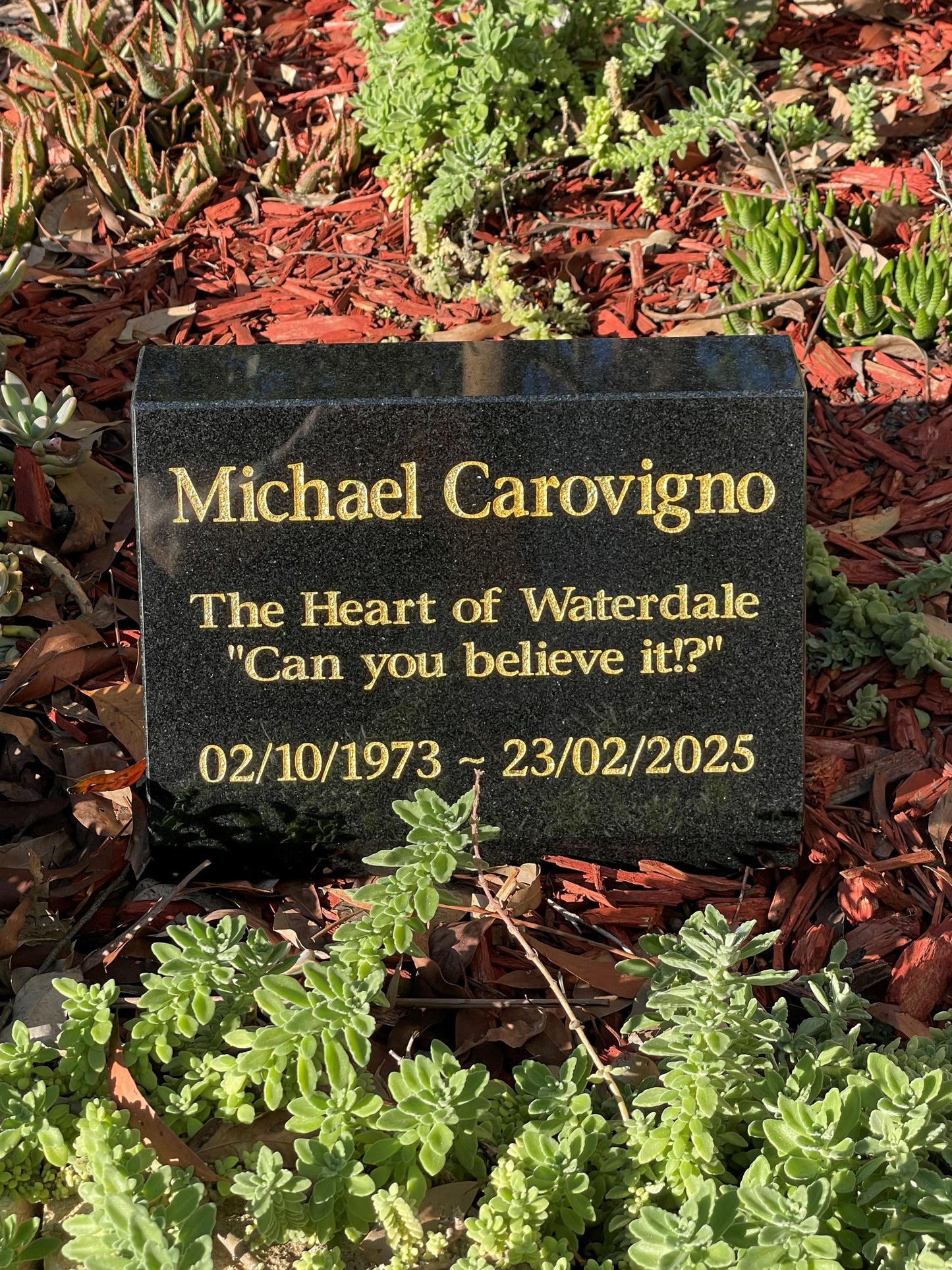 Personalised Granite or Sandstone Headstone Memorial