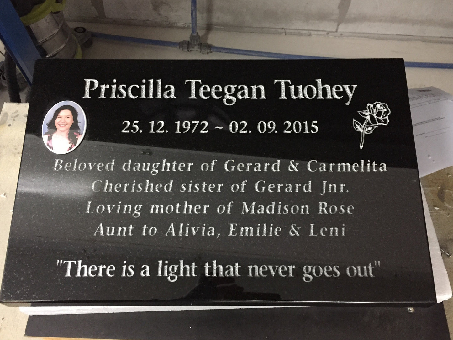 Granite Desk Headstone