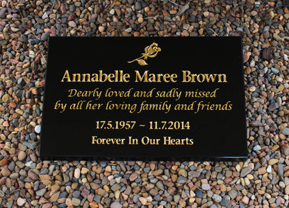 Personalised Granite Desk/Sloper Headstone