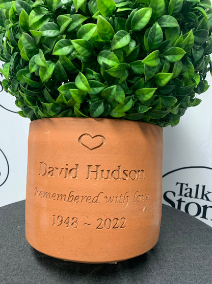 Plant Pot Living Memorial - Round