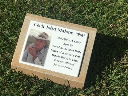 Personalised Granite or Sandstone Headstone Memorial