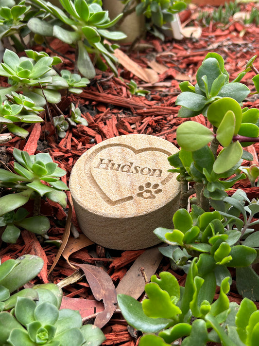 Personalised Pet Sandstone Keepsake - Forever in our Heart