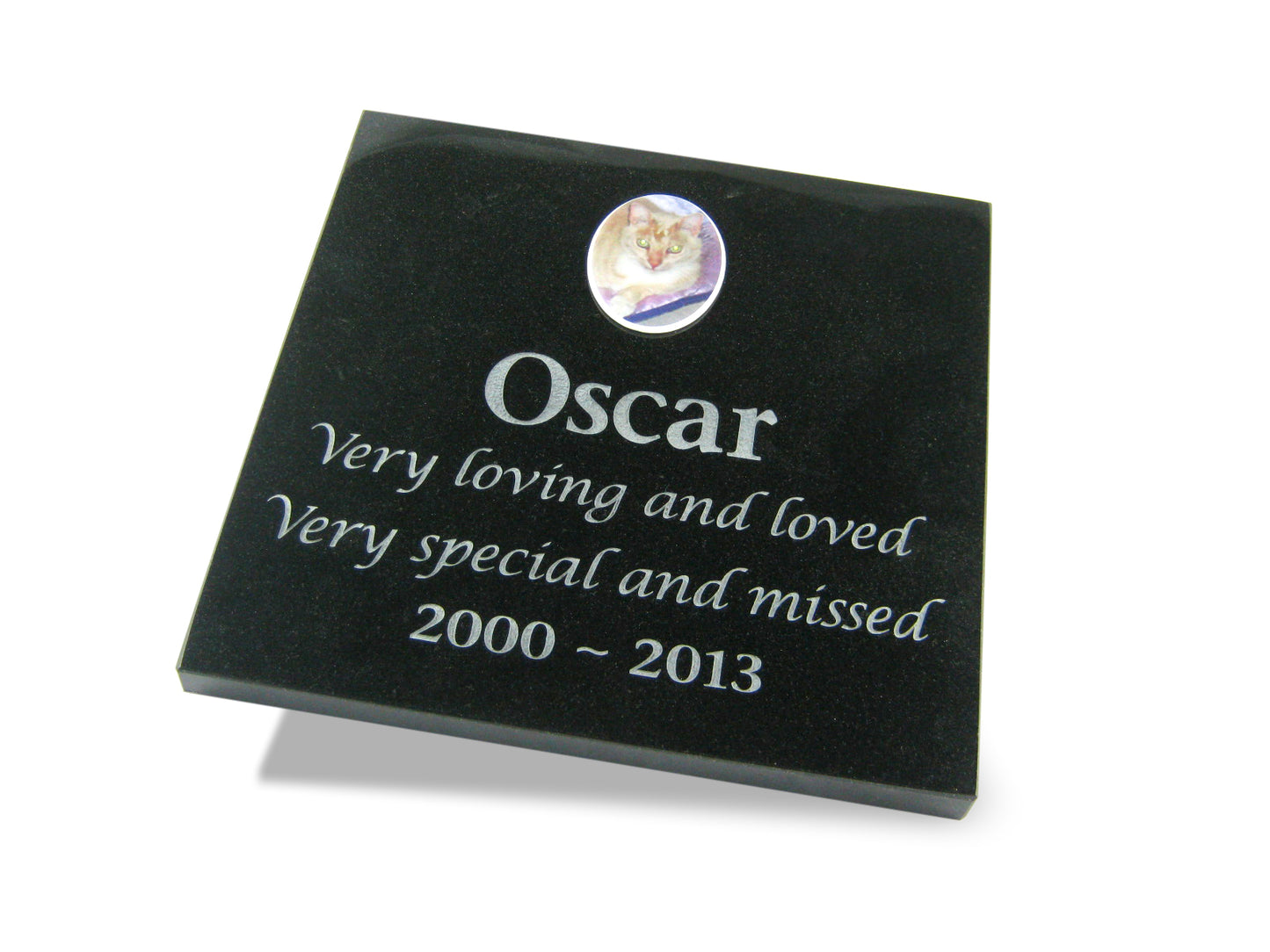 Granite Pet Memorial Plaque - Large