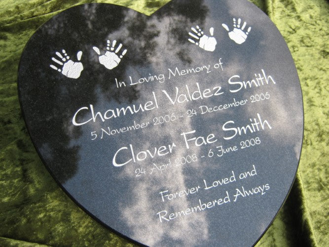 Granite Plaque - Heart Shape