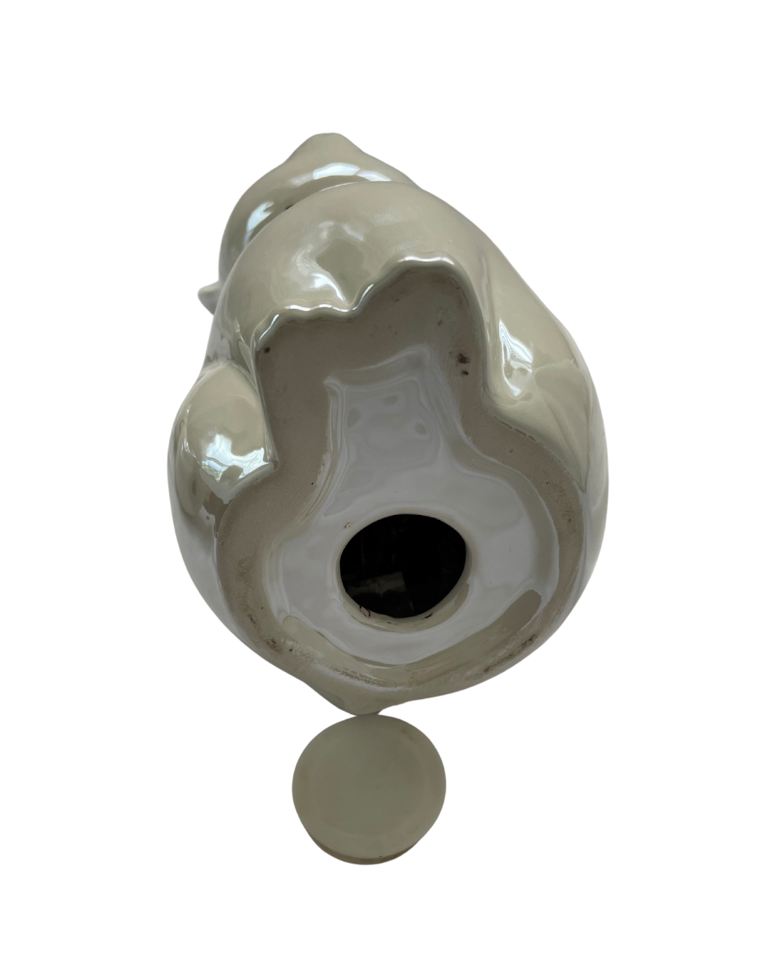 Pearlescent Cat Memorial Urn with Interchangeable Collars