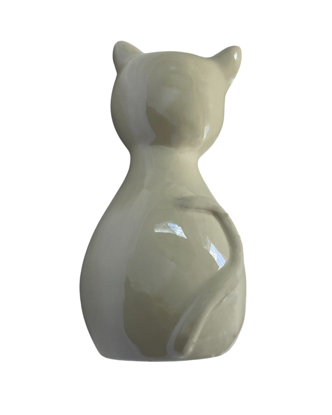 Pearlescent Cat Memorial Urn with Interchangeable Collars