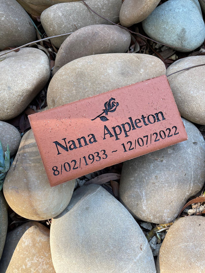 Clay Paver Plaque