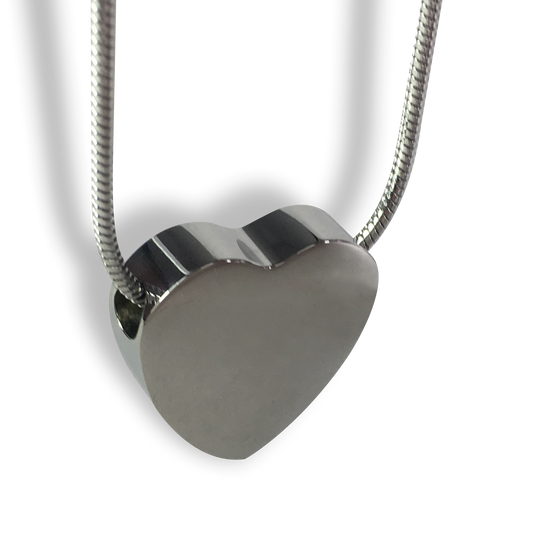 Cremation Jewellery - Pass Through Heart Design