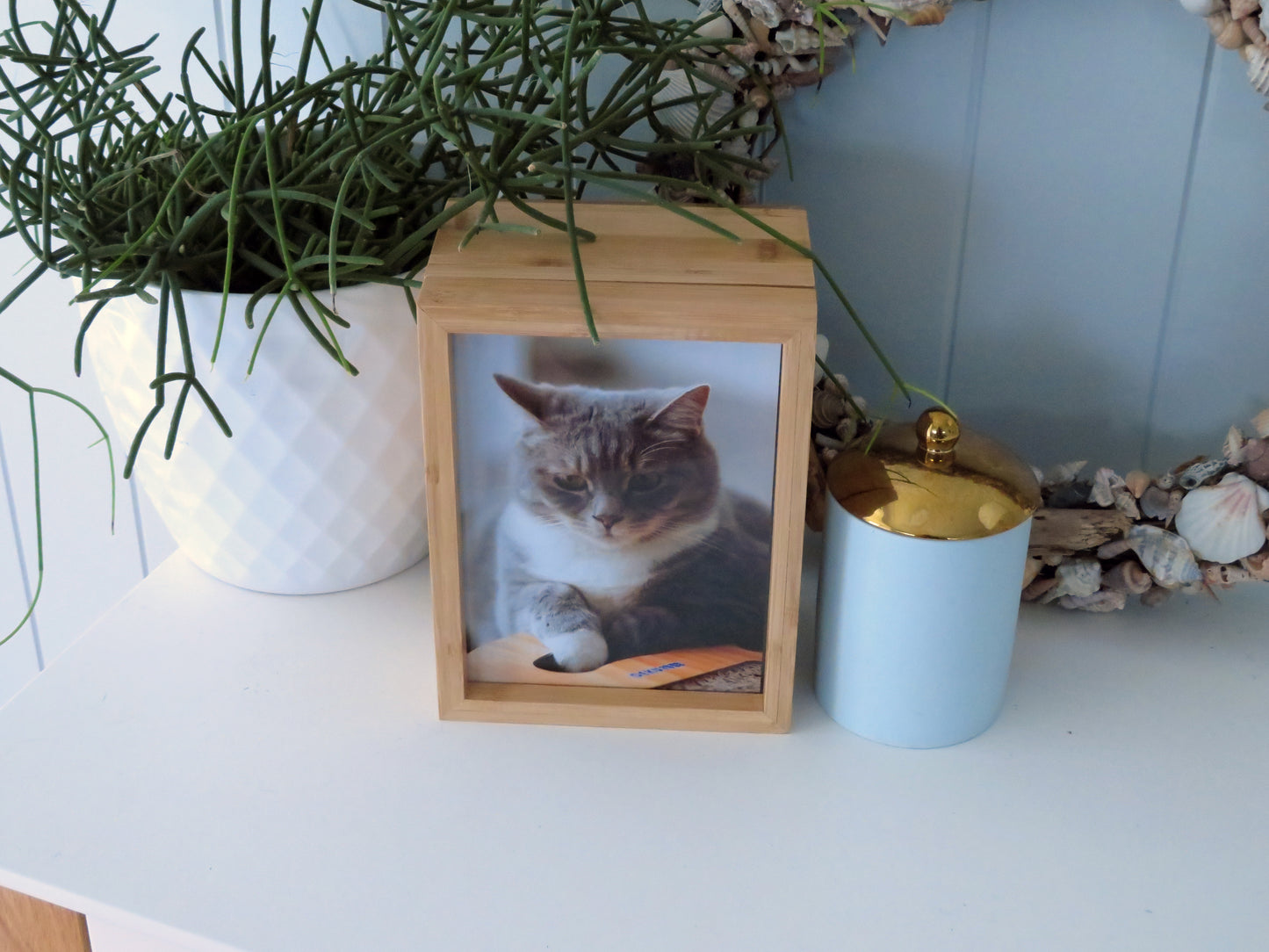 Bamboo 3 x Photo Box and Urn