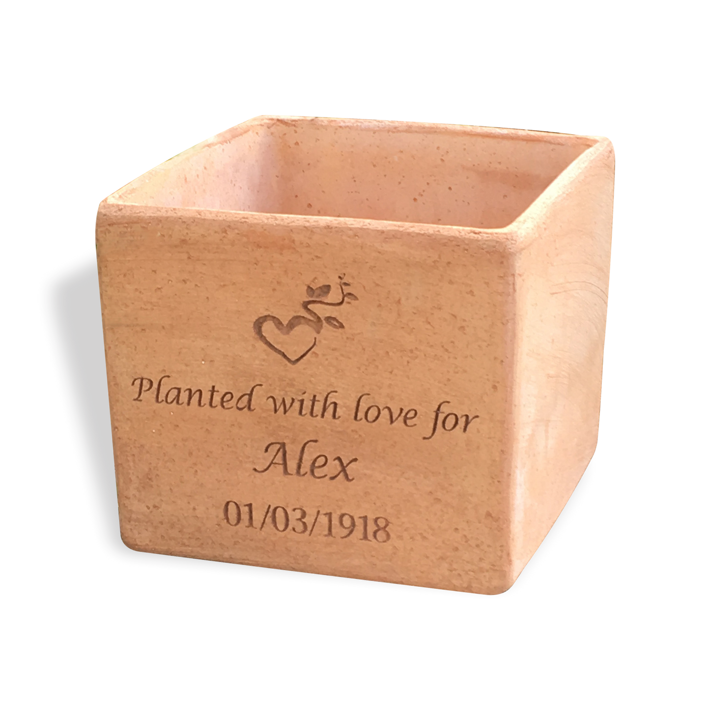 Plant Pot Memorial - Cube