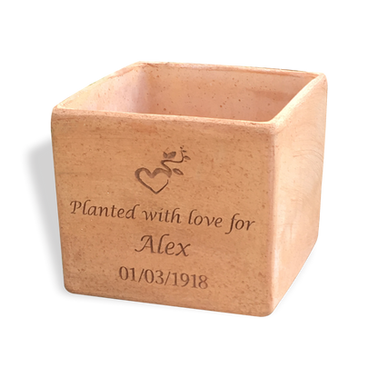 Plant Pot Memorial - Cube